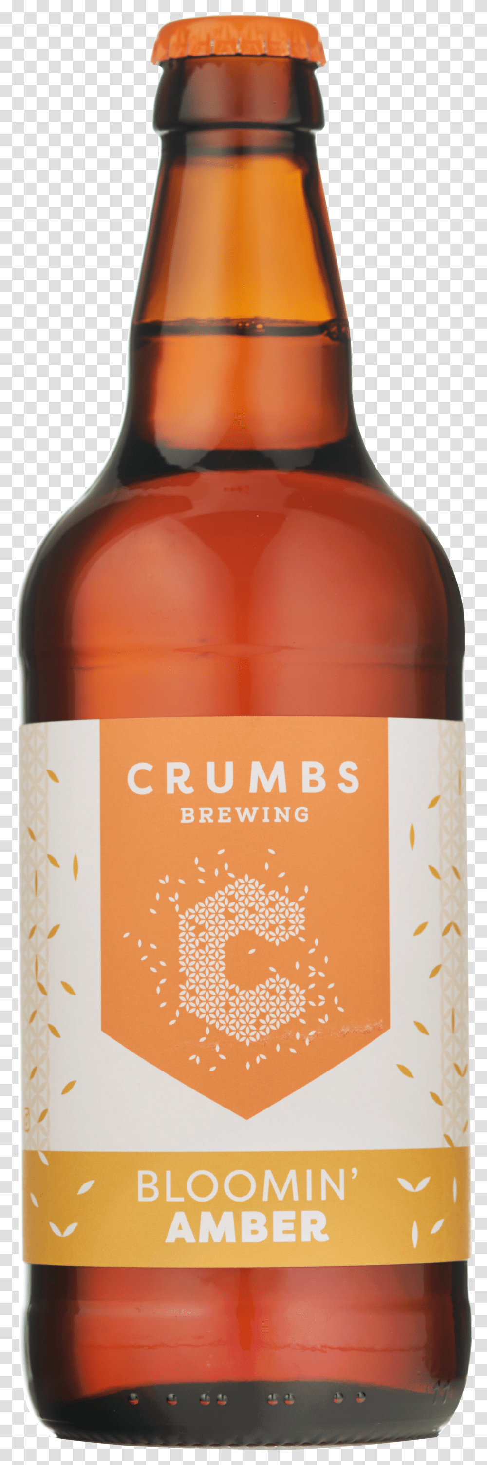 Amber Lager Crumbs Brewery Surrey EnglandClass Glass Bottle Transparent Png