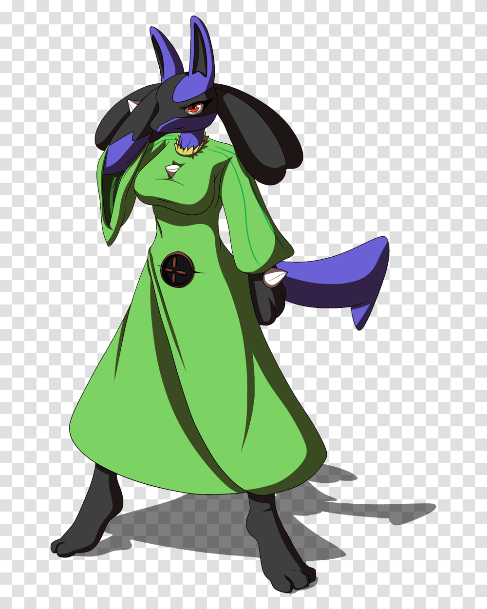 Amber The Lucario Download Pregnant Lucario, Green, Dress, Costume Transparent Png