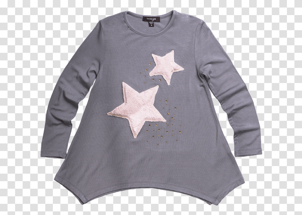 Amber Tunic Star Ash Long Sleeved T Shirt, Apparel, Star Symbol, Person Transparent Png