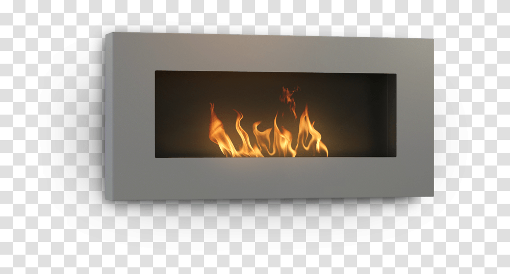 Ambient Grey Biokominki Wrocaw, Fireplace, Indoors, Hearth, Flame Transparent Png