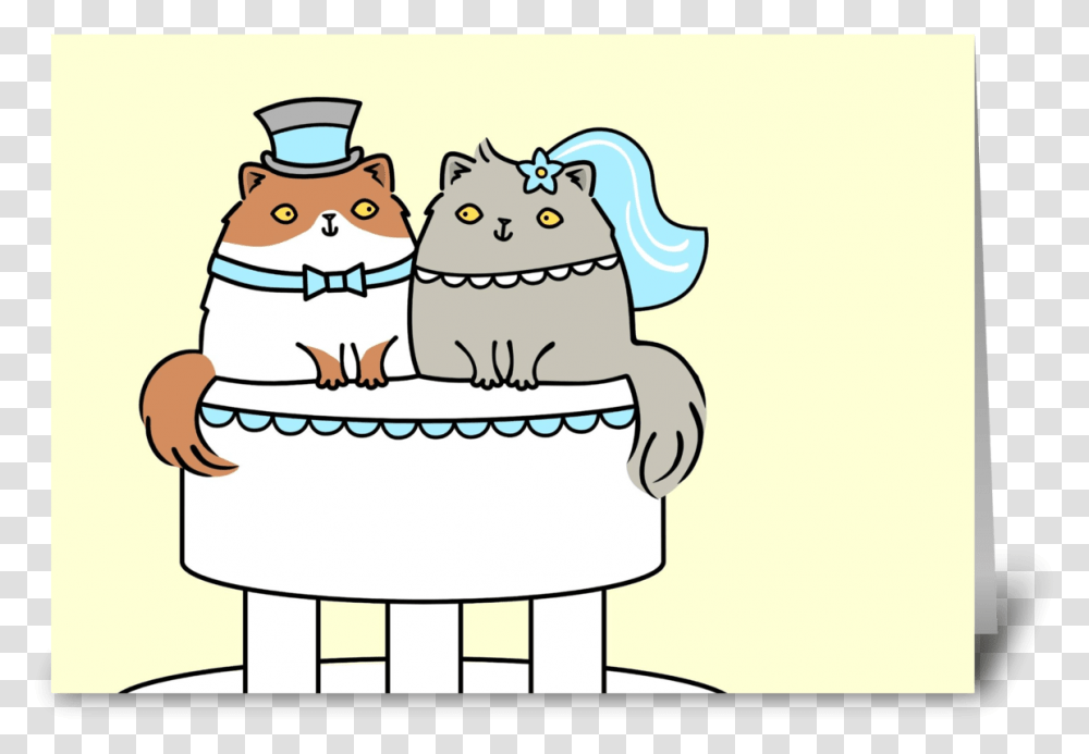 Ambled Clipart Banner Kitty Cat Wedding Couple Banner Wedding Couple And Cats Clipart, Mammal, Animal, Wildlife, Doctor Transparent Png