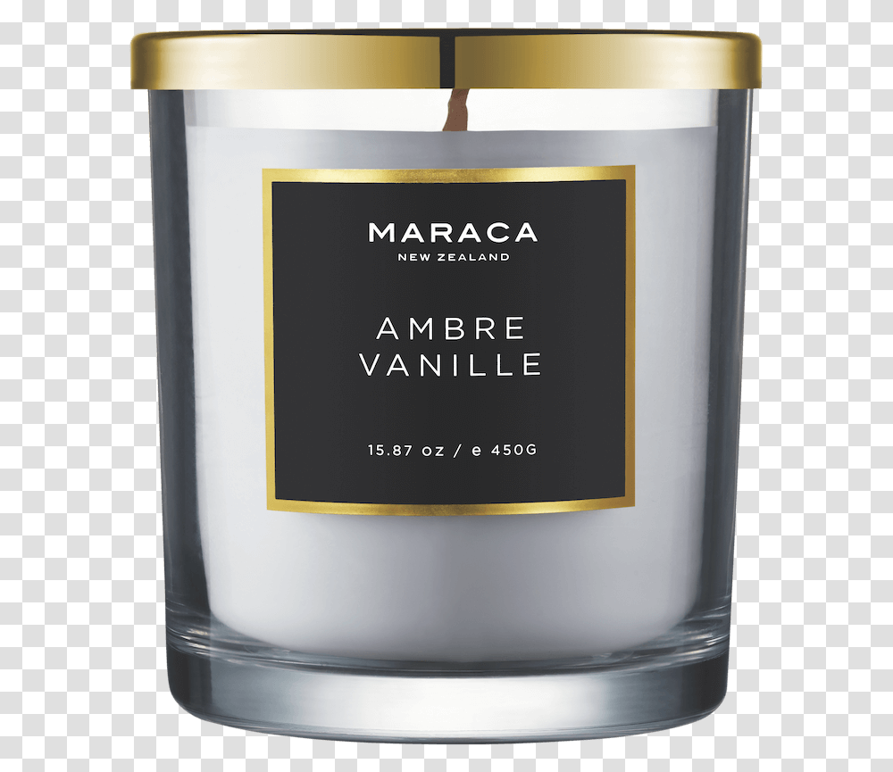 Ambre Vanille 450g Luxury Candles, Bottle, Text, Food, Alcohol Transparent Png