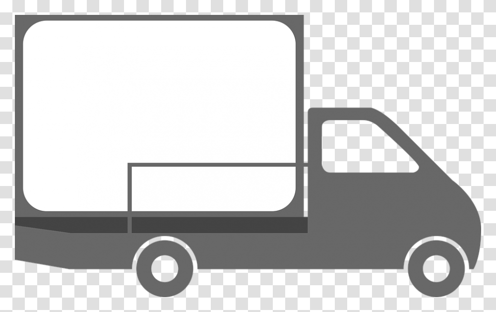 Ambulance Clipart Black And White Advertising Van Clipart, Vehicle, Transportation, Moving Van, Caravan Transparent Png