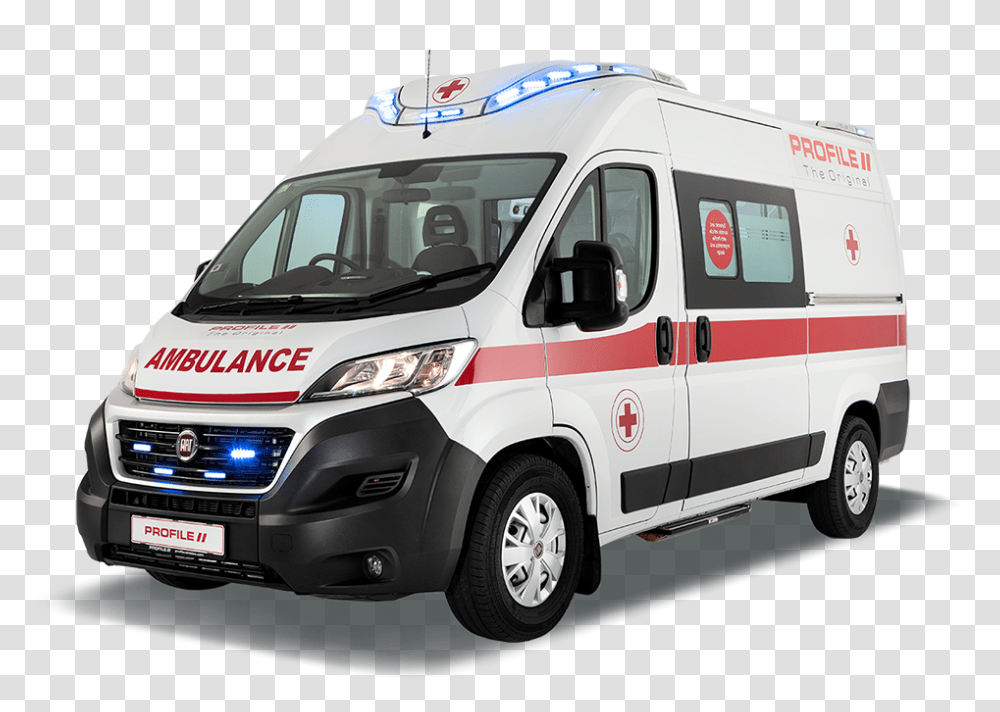 Ambulance De Profile, Van, Vehicle, Transportation, Truck Transparent Png