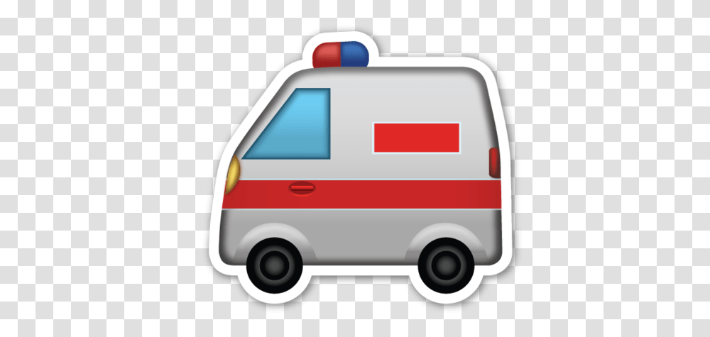 Ambulance Emoticons, Van, Vehicle, Transportation, Moving Van Transparent Png