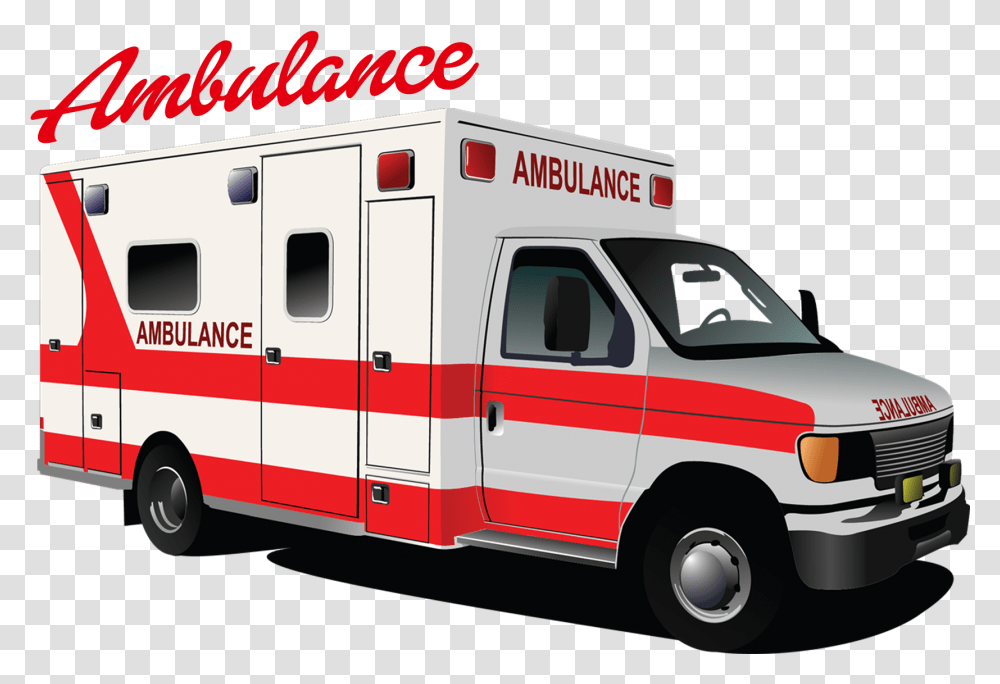 Ambulance Image Ambulance Clipart Background, Van, Vehicle, Transportation, Fire Truck Transparent Png