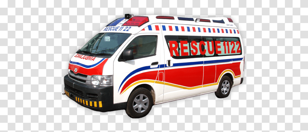 Ambulance Rescue 1122, Van, Vehicle, Transportation, Bus Transparent Png