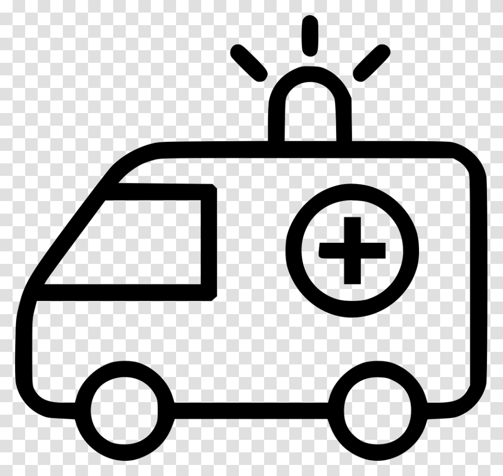 Ambulance Truck Siren Icon Free Download, Van, Vehicle, Transportation, Lawn Mower Transparent Png