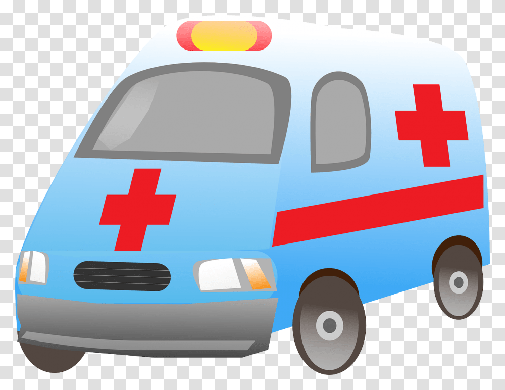Ambulancia Mdico Primeros Auxilios De Emergencia Small Ambulance, Van, Vehicle, Transportation, First Aid Transparent Png