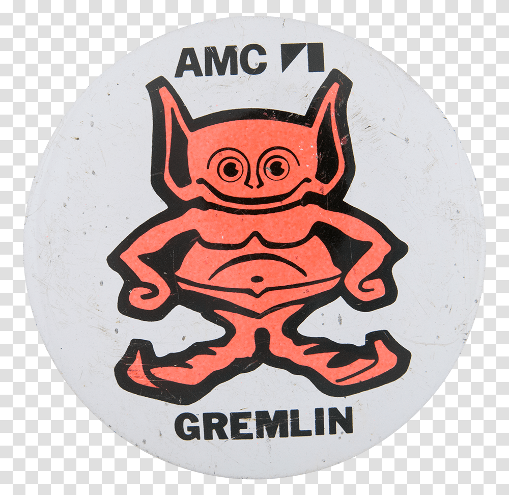 Amc Gremlin Advertising Button Museum Amc Gremlin Logo, Label, Sticker Transparent Png