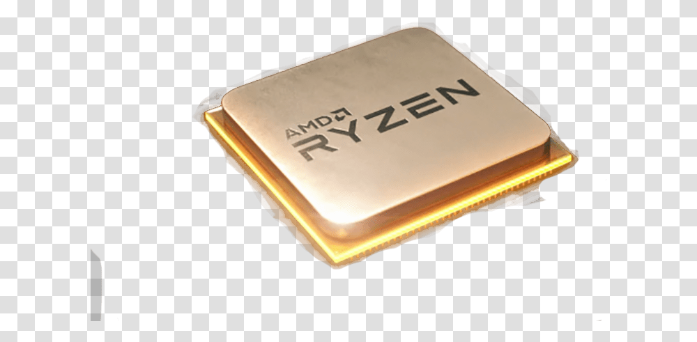 Amd Ryzen 7 2700x Processor Wallet, Gold, Electronic Chip, Hardware, Electronics Transparent Png
