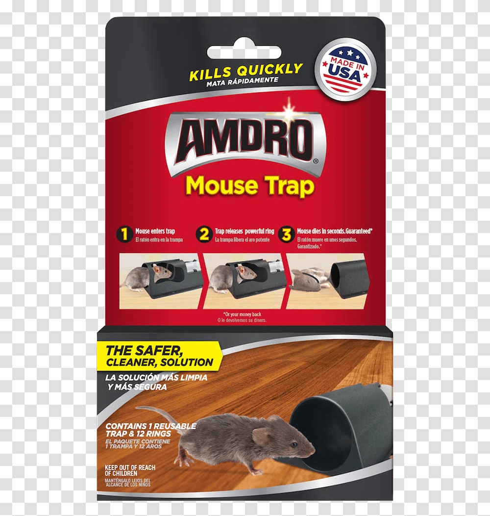 Amdro Mouse Trap For Mouse Control Cm Rat Glue Trap 2ct Walmart, Rodent, Mammal, Animal, Paper Transparent Png