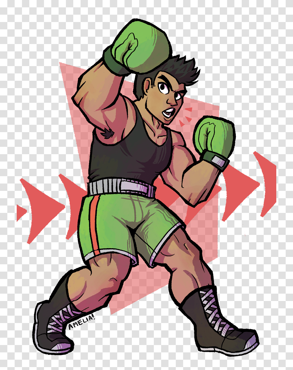 Amelia Commissions Are Open On Twitter Little Mac, Person, Human, Sport, Sports Transparent Png