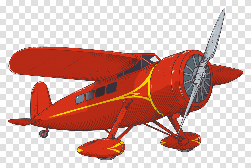 Amelia Earhart Plane Illustration, Aircraft, Vehicle, Transportation, Airplane Transparent Png