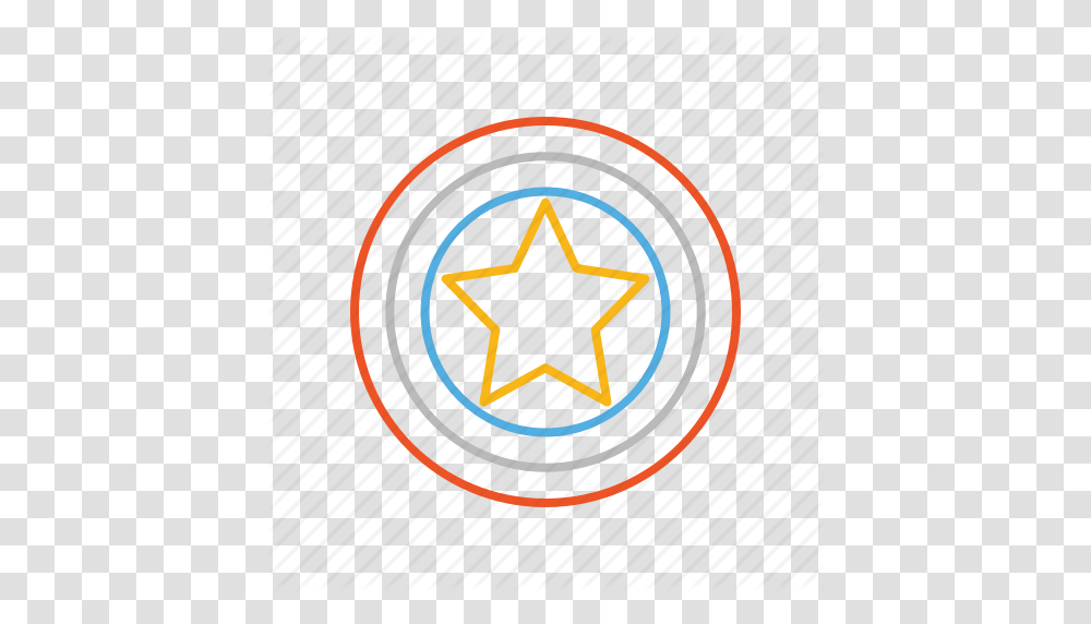 America Captain Captain America Hero Line Marvel Shield Icon, Star Symbol, Transparent Png