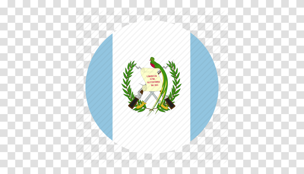America Central Country Flag Gtm Guatemala Guatemalan Icon, Label, Plant, Tree Transparent Png