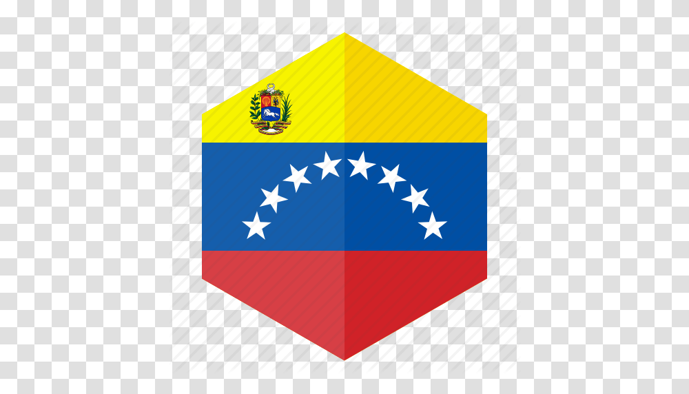 America Country Design Flag Hexagon Venezuela Icon, Logo, Trademark, Emblem Transparent Png