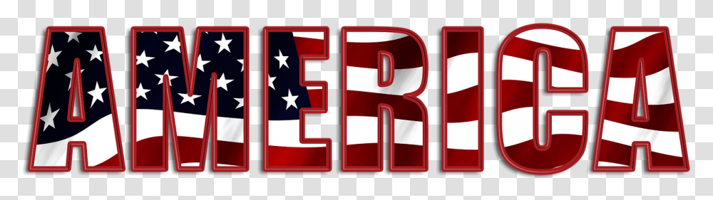 America Flag Red Free Picture America Word, Number, Alphabet Transparent Png