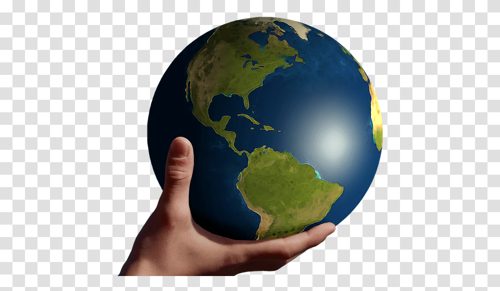 America Globe Hand Keep Present Usa Flag Earth In Our Hands, Person, Human, Outer Space, Astronomy Transparent Png