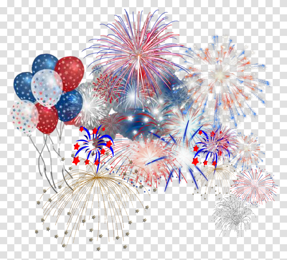 America Happy4thofjuly Fireworks Fireworks, Nature, Outdoors, Night, Crowd Transparent Png