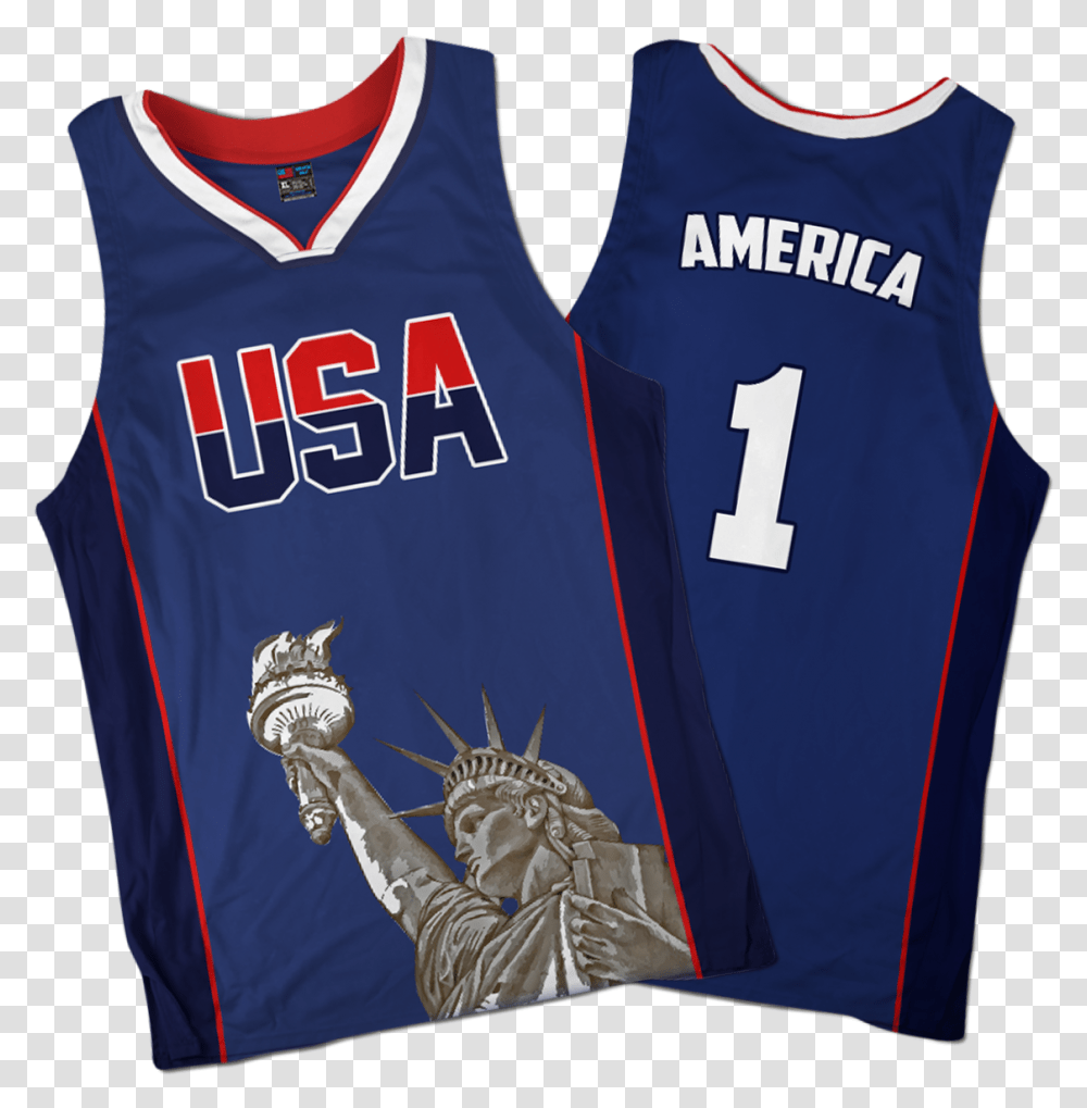 America Jersey Design Basketball Red, Apparel, Shirt, Person Transparent Png