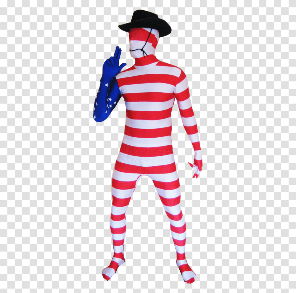 America Morphsuit Usa Flag Morphsuits, Person, Human, Doll, Toy Transparent Png
