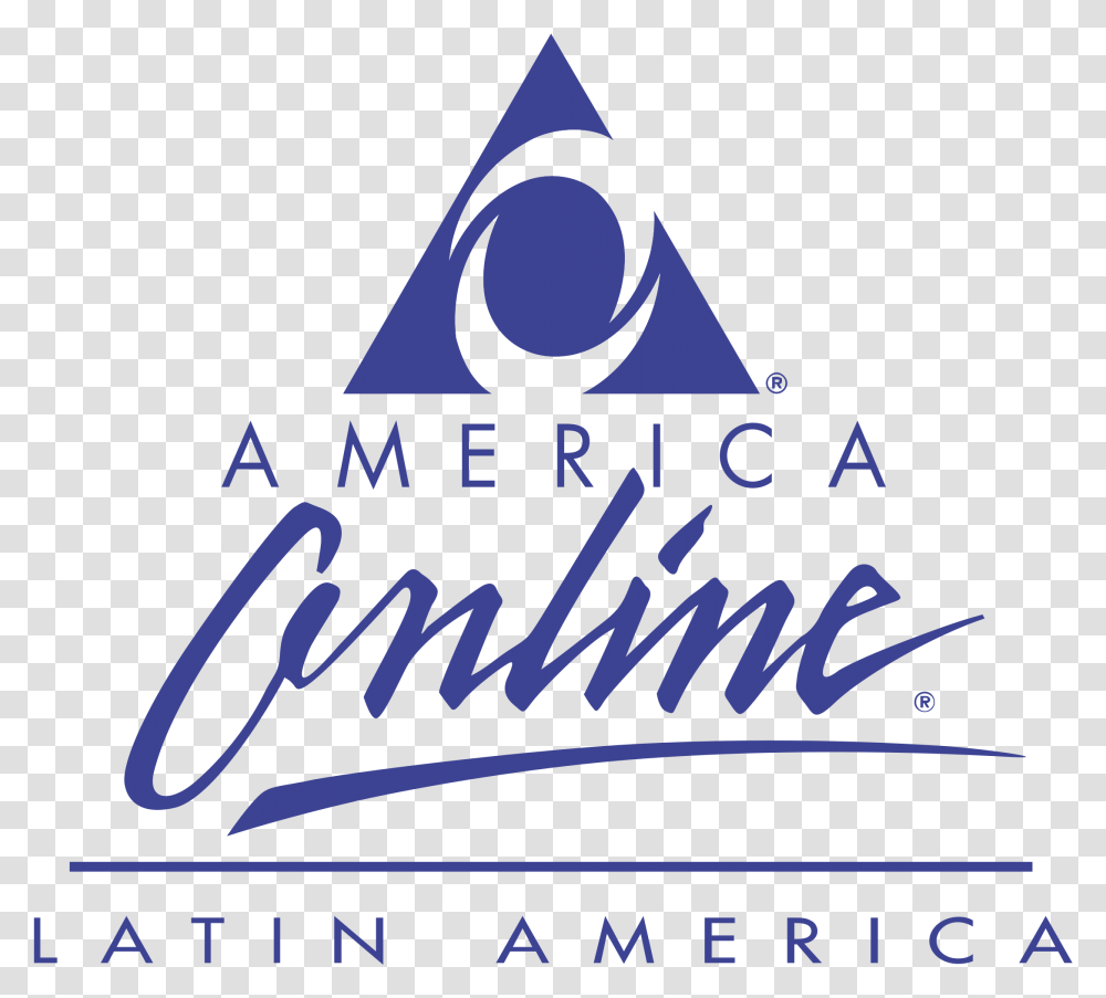 America Online Logo, Triangle, Poster Transparent Png