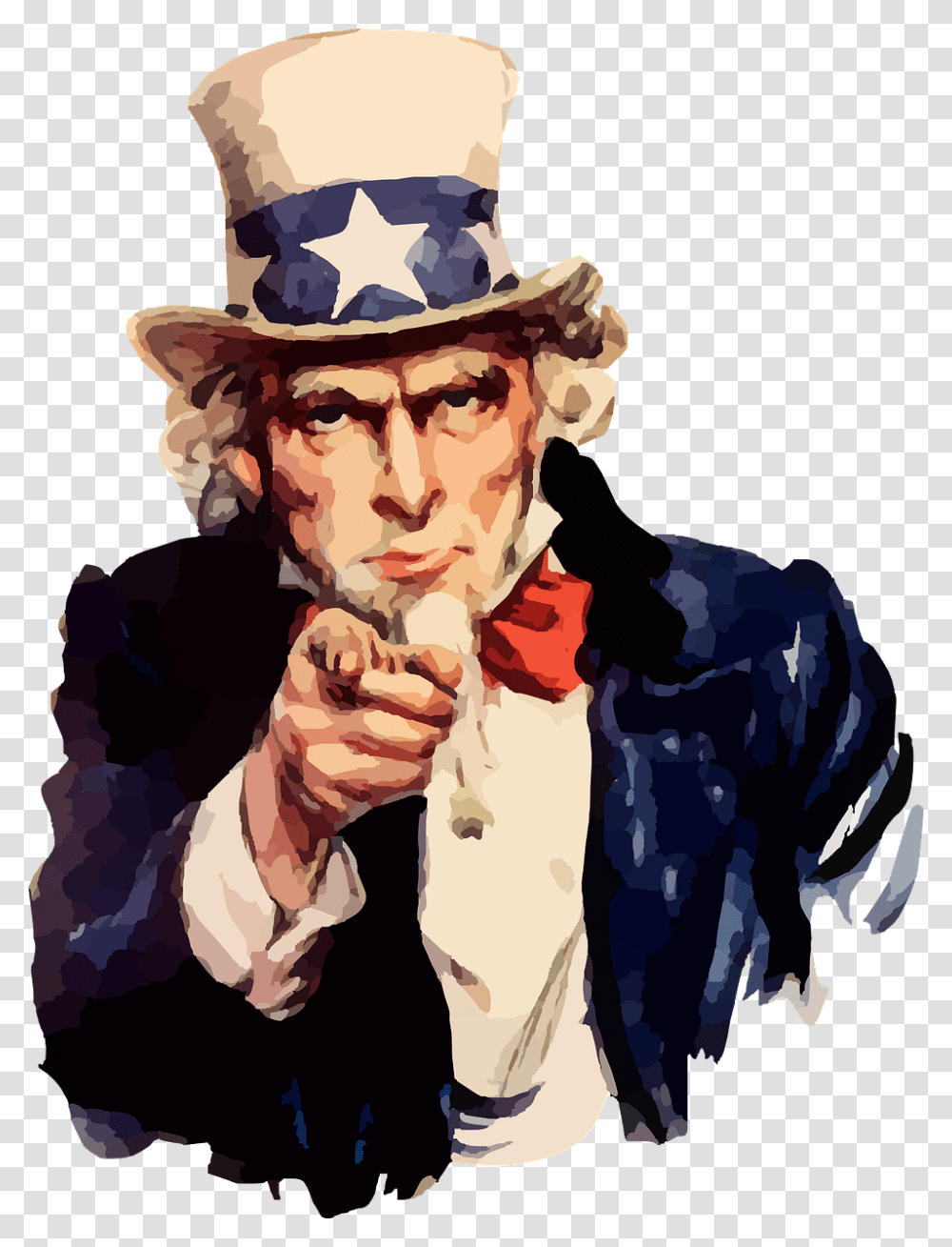 America Uncle Sam Impersonation Uncle Sam, Apparel, Performer, Human Transparent Png