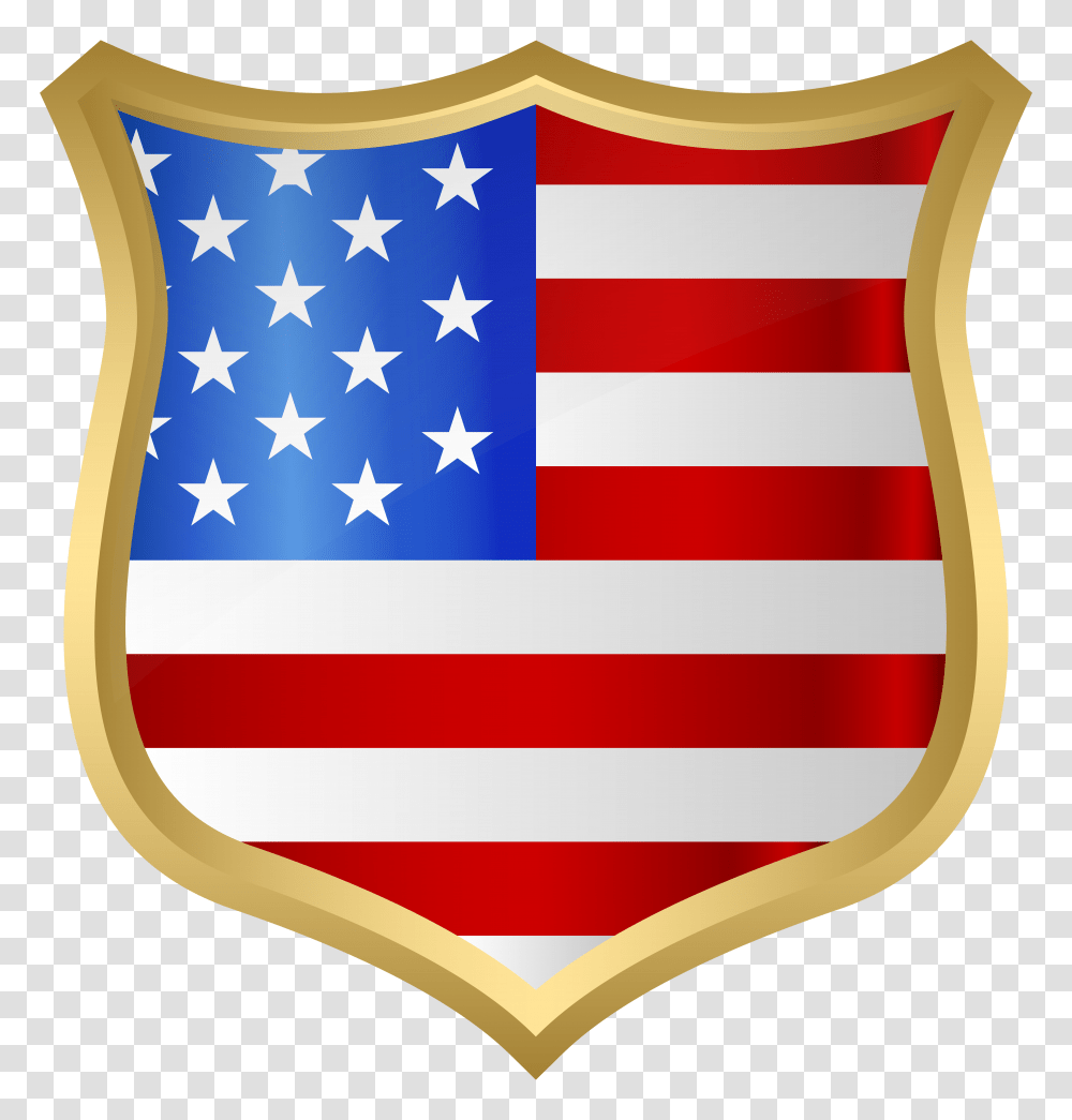 American Badge Usa Clip Art, Flag, American Flag, Armor Transparent Png