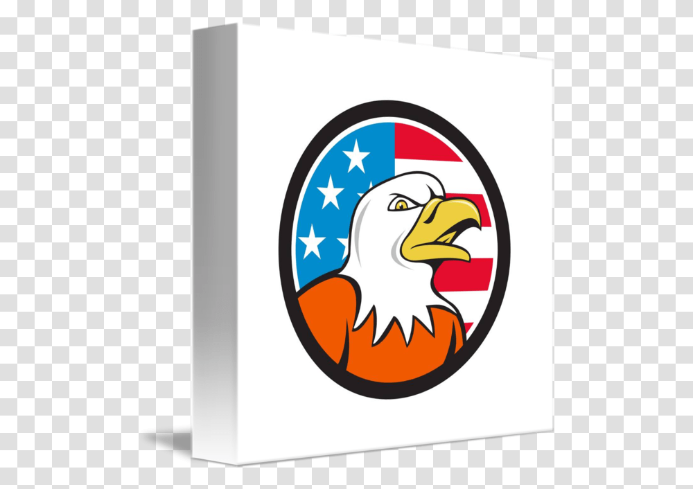 American Bald Eagle Head Angry Flag Bald Eagle, Logo, Symbol, Trademark, Angry Birds Transparent Png