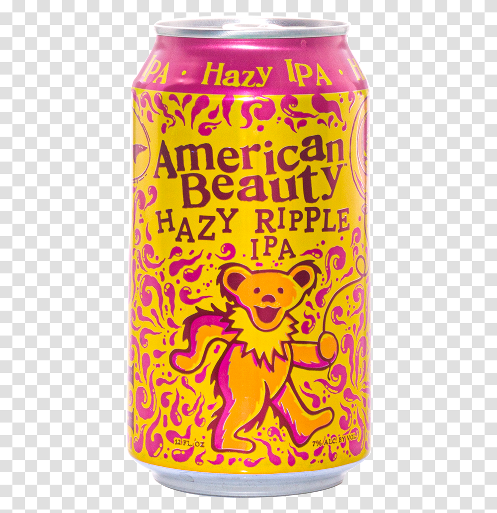 American Beauty Hazy Ripple, Tin, Beer, Alcohol, Beverage Transparent Png