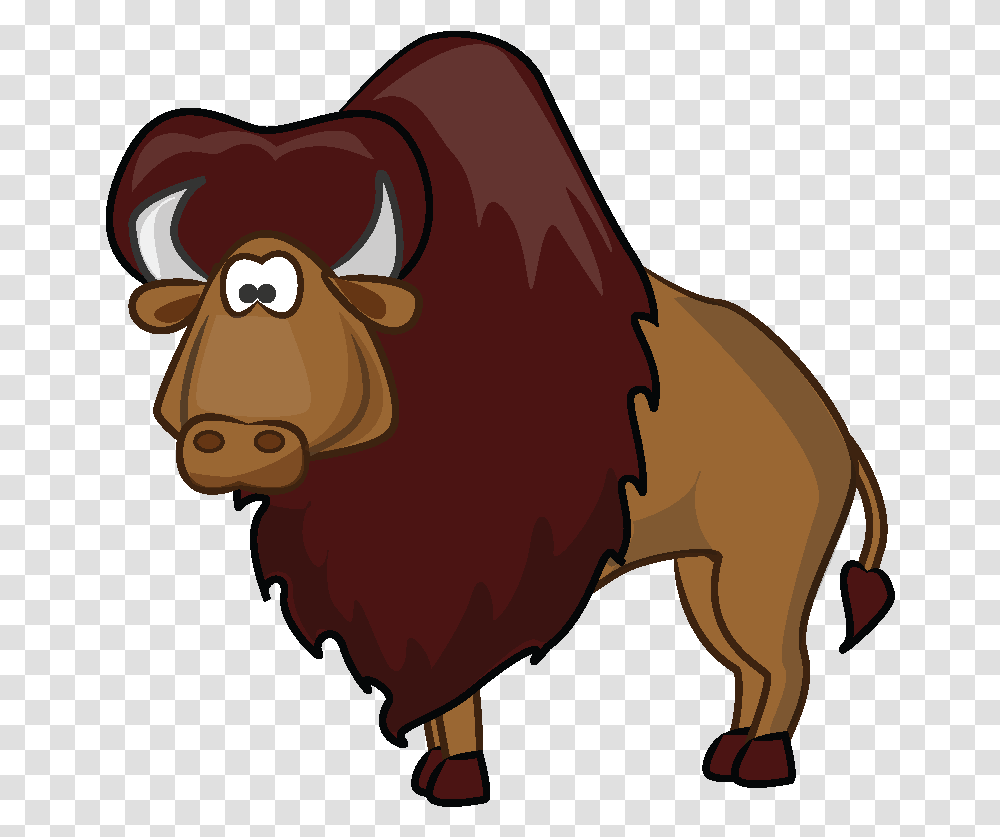 American Bison Cartoon Clip Art Cartoon Bison, Bull, Mammal, Animal, Cattle Transparent Png