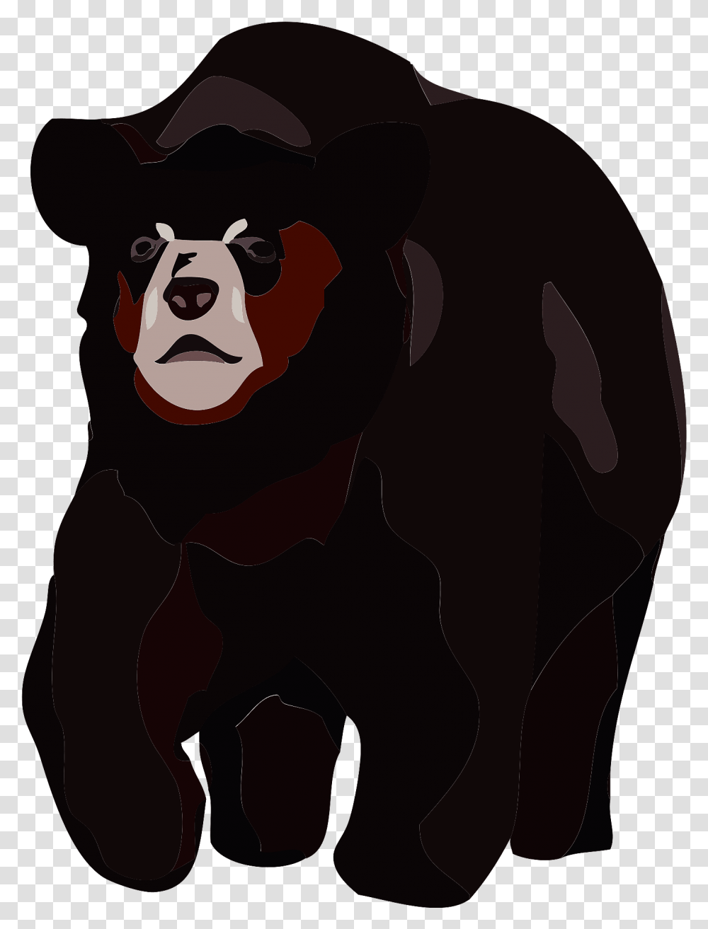 American Black Bear Clipart Free Download Animal Figure, Mammal, Wildlife, Person, Lesser Panda Transparent Png