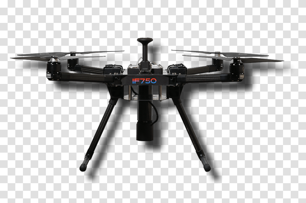 American Built Commercial Drones Helicopter Rotor, Machine Gun, Weapon, Weaponry, Tripod Transparent Png