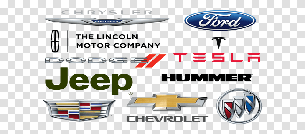 American Car Brands Name American Car Brands, Text, Symbol, Logo, Trademark Transparent Png