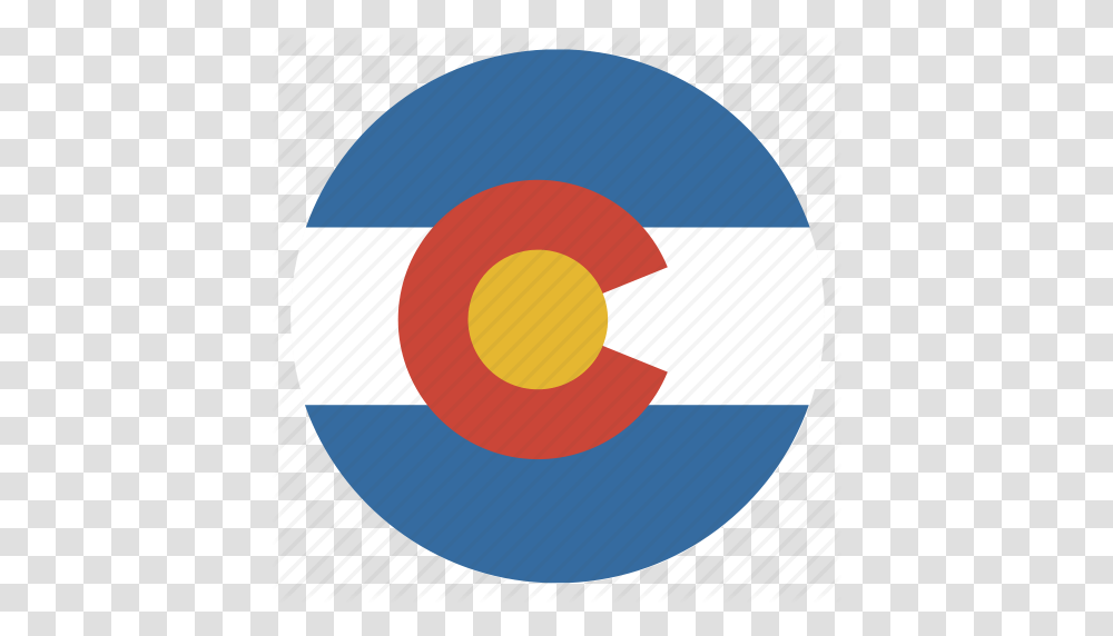 American Circle Circular Colorado Flag State Icon, Logo, Trademark Transparent Png