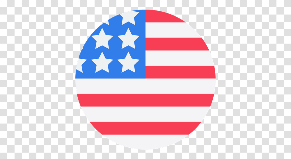 American Circle Flag Icon Of Flat Style Available In Svg Usa Flag In Circle, Symbol, Logo, Trademark, First Aid Transparent Png
