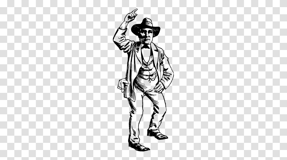 American Cowboy Vector Clip Art, Gray, World Of Warcraft Transparent Png