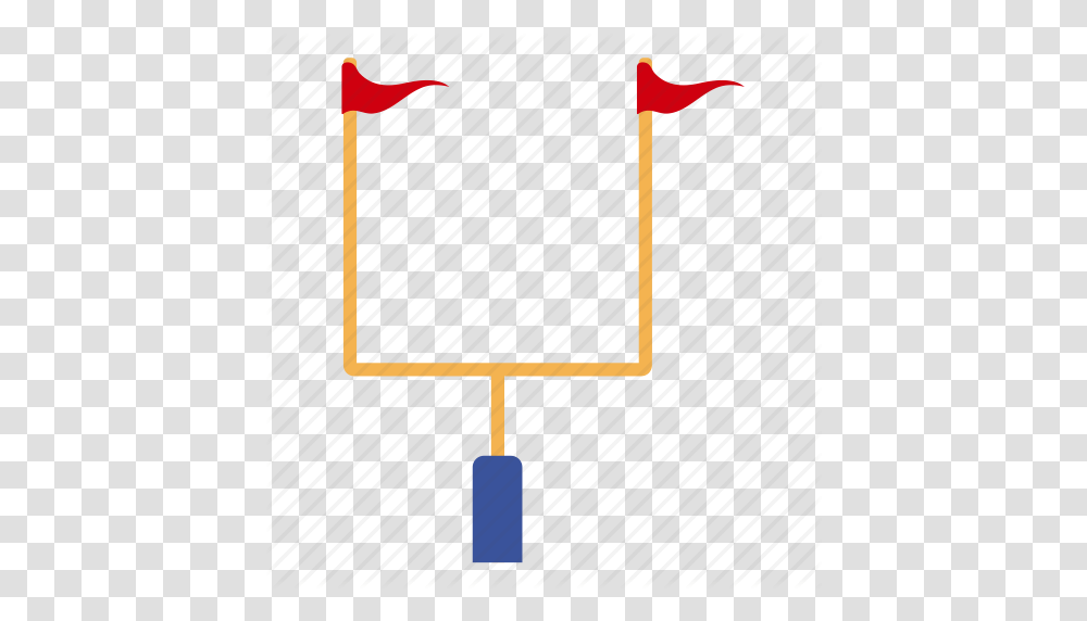 American Design Flat Football Goal Post Sport Icon, Lamp, White Board, Plan Transparent Png