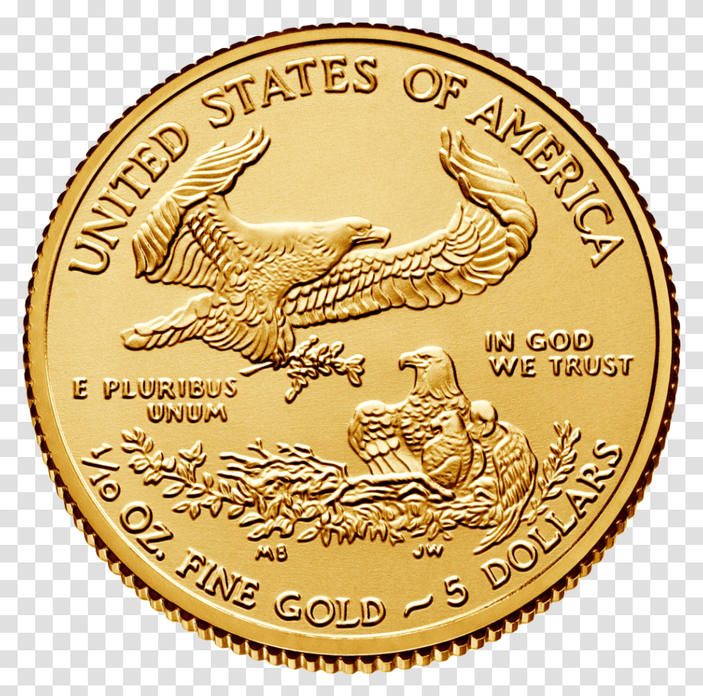 American Eagle, Coin, Money, Gold, Bird Transparent Png