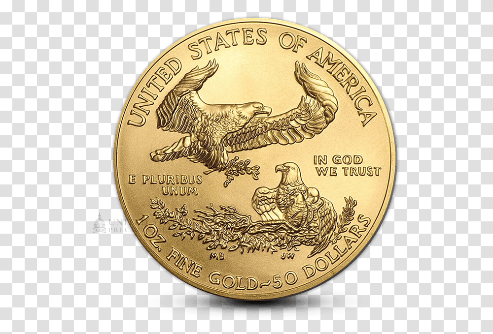 American Eagle Gold Coin, Money, Bird, Animal Transparent Png