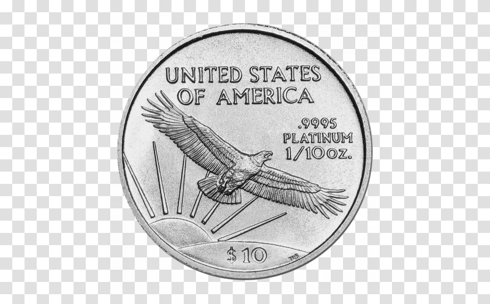 American Eagle Platinum 2016, Bird, Animal, Coin, Money Transparent Png