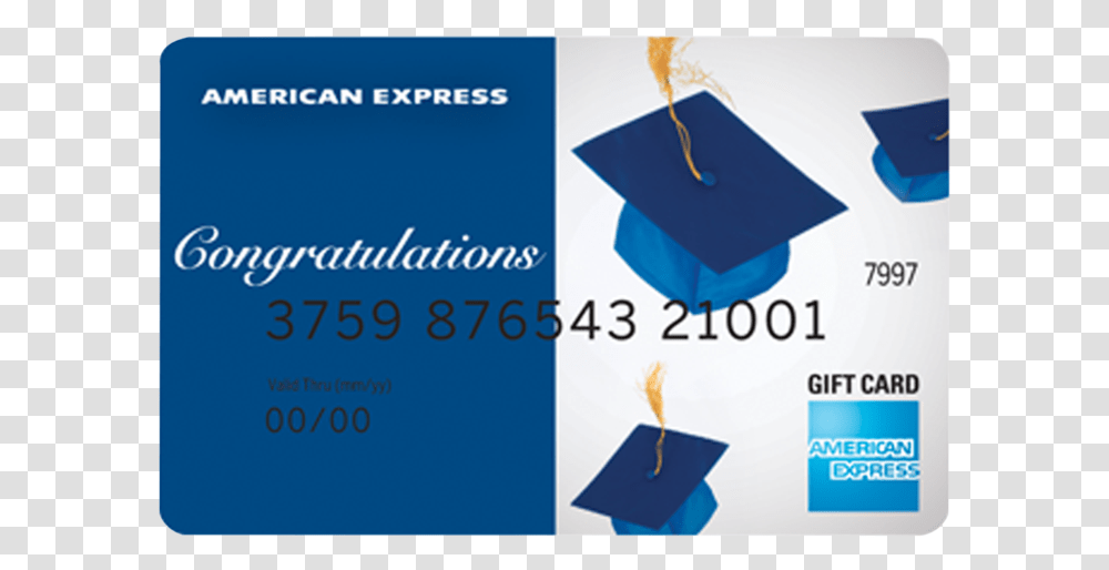 American Express Gift Card Graphic Design, Graduation Transparent Png