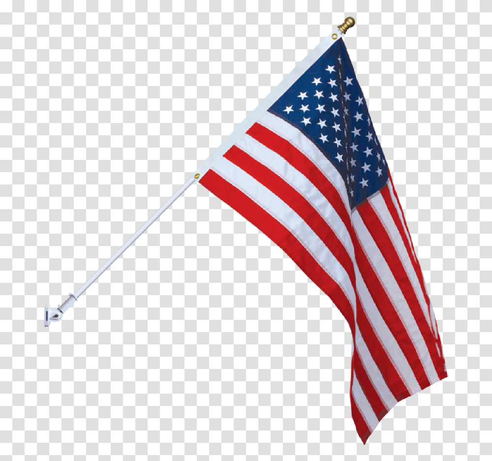 American Flag Amp Spinning Pole Set White Polegold Ball Flag Transparent Png