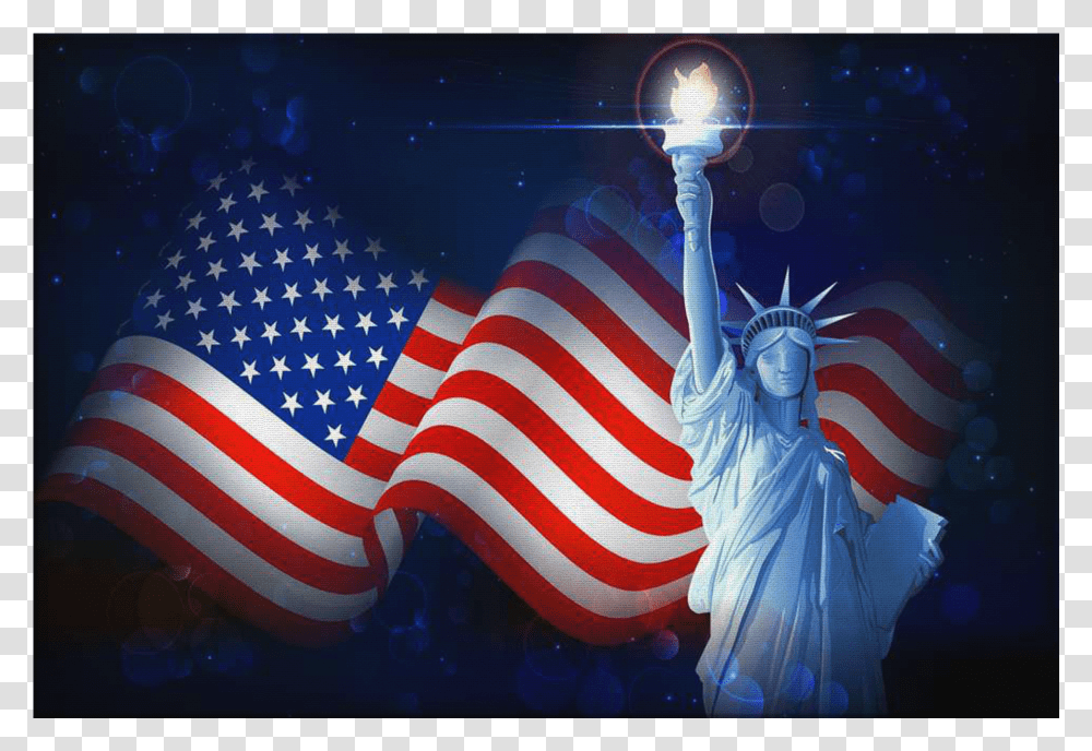 American Flag Background Transparent Png