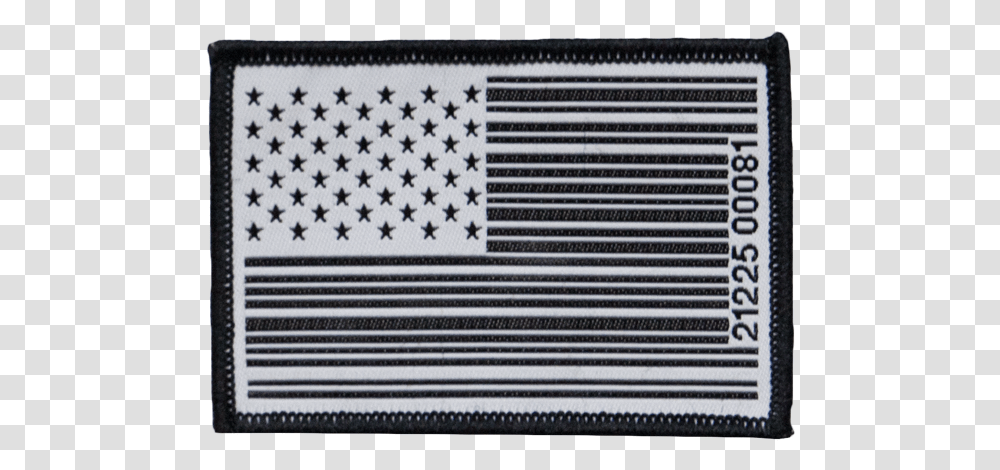 American Flag Barcode Patch Sale Excl Music Black Rebel Motorcycle Club Us American Barcode Tattoo Men, Rug, Grille, Mat Transparent Png