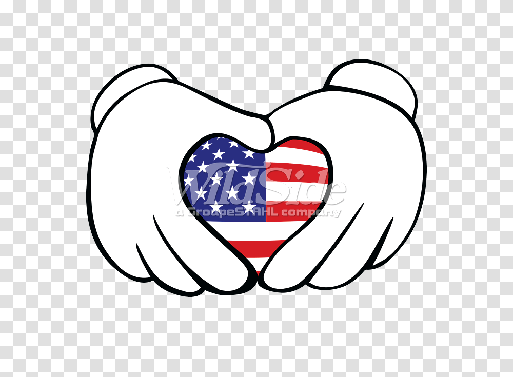 American Flag Cartoon Hands, Heart, Baseball Cap, Hat Transparent Png