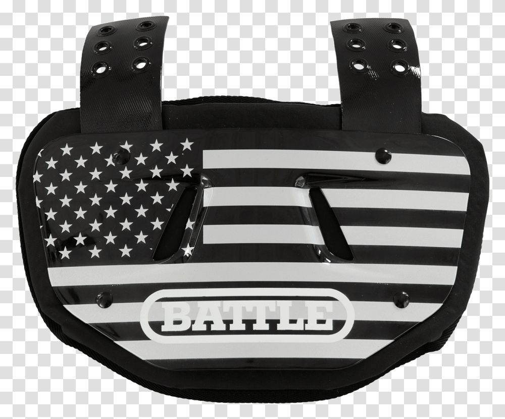 American Flag Chrome Football Back Plate Youth Distressed Black And White American Flag, Bag, Handbag, Accessories, Accessory Transparent Png