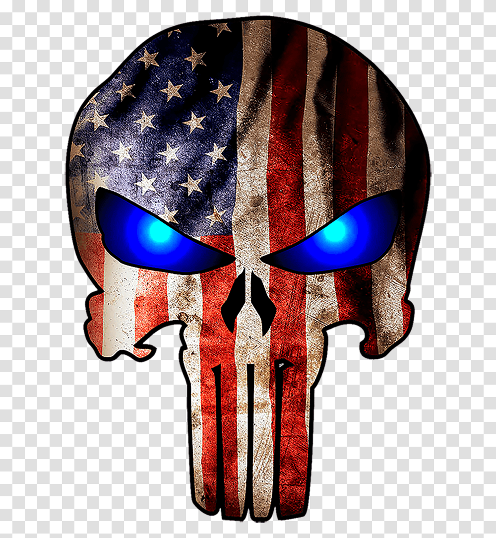 American Flag Clip Art American Flag Punisher Skull, Tie, Accessories, Accessory, Modern Art Transparent Png