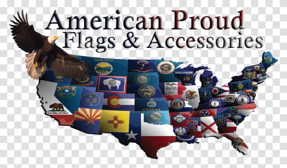 American Flag Eagle United States Transparent Png
